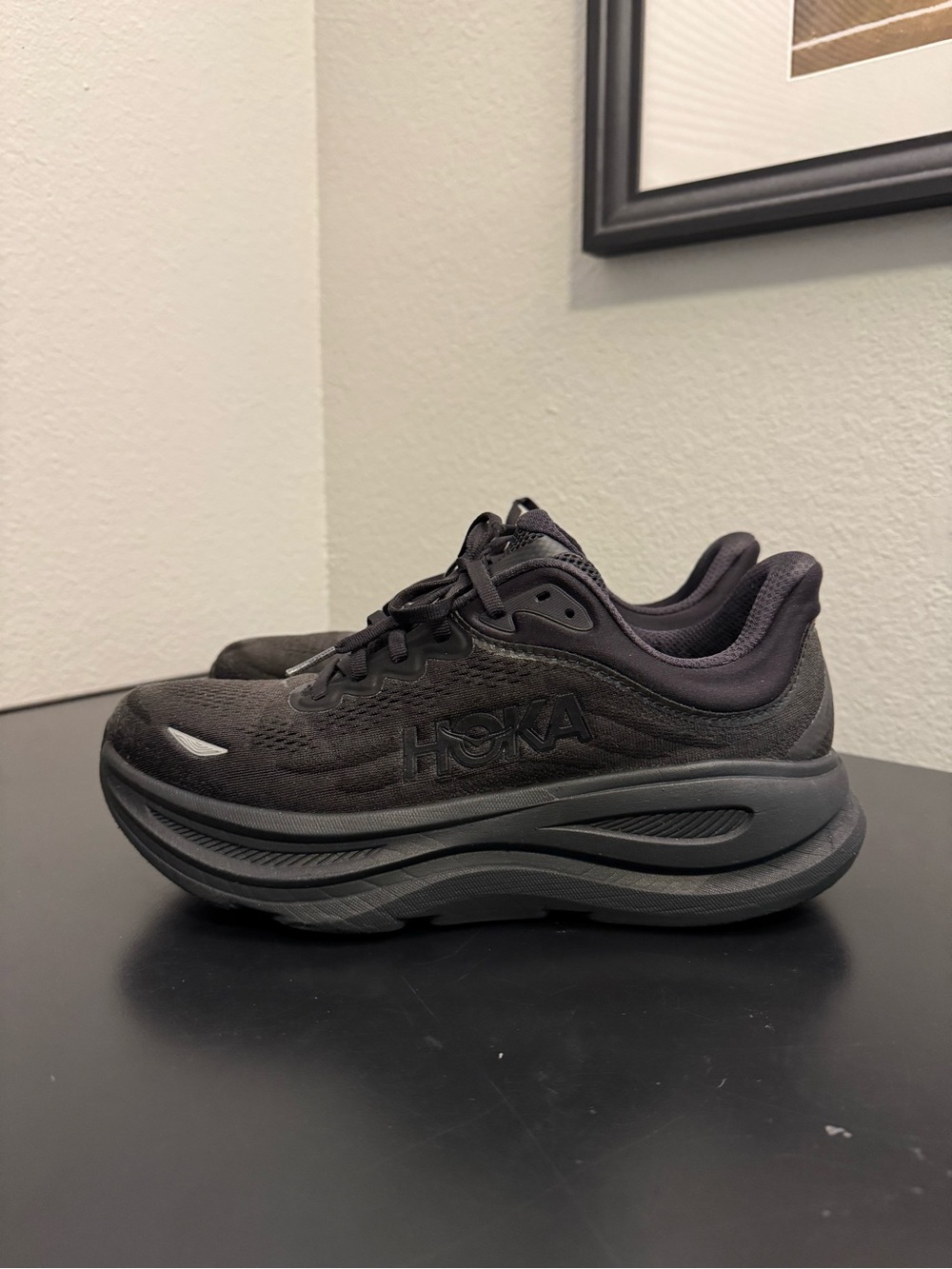 Hoka One One Bondi 9 All Black Synthetic